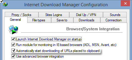 IDM TIP: Automatically download copied links