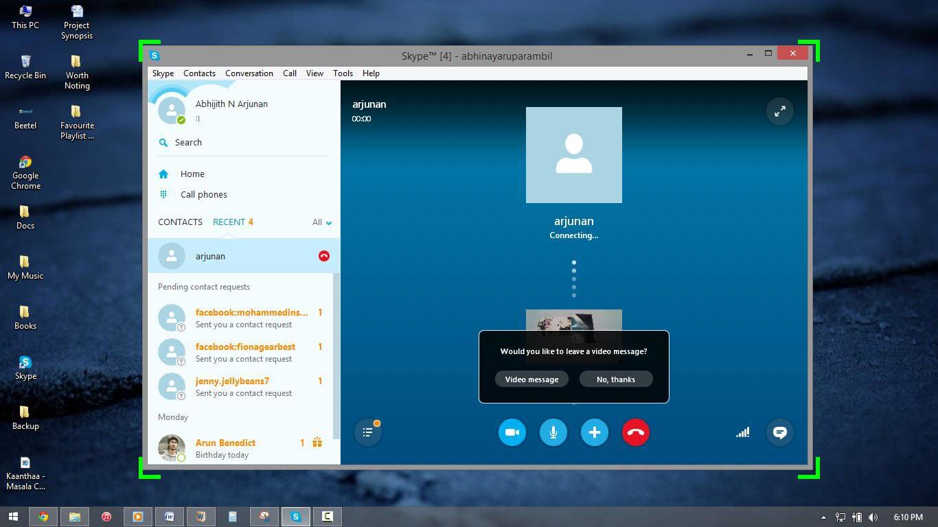 does skype share screen share audio