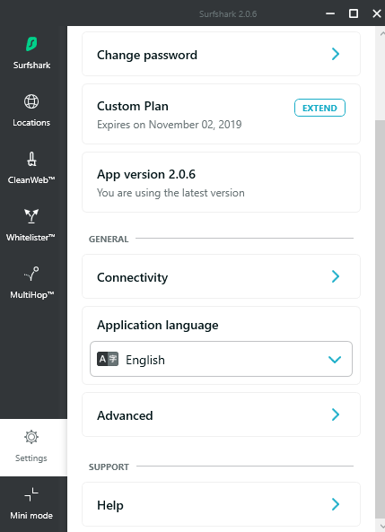 surfshark-review-settings-windows Surfshark review: app settings