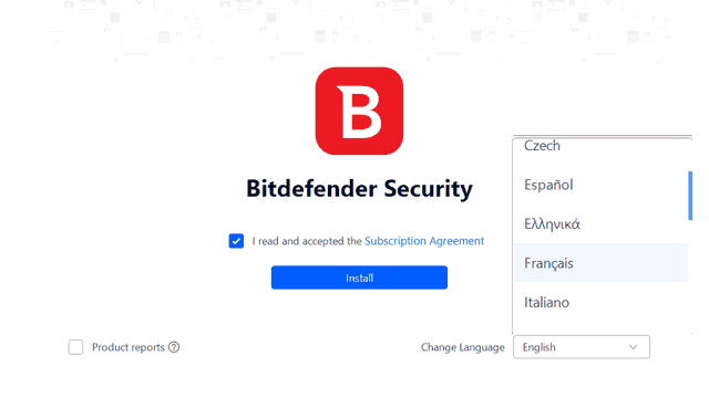 Bitdefender Total Security Spanish French installer