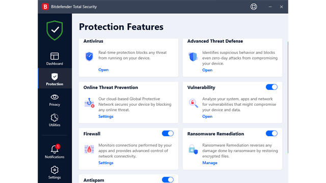 Bitdefender Total Security Protection Module review