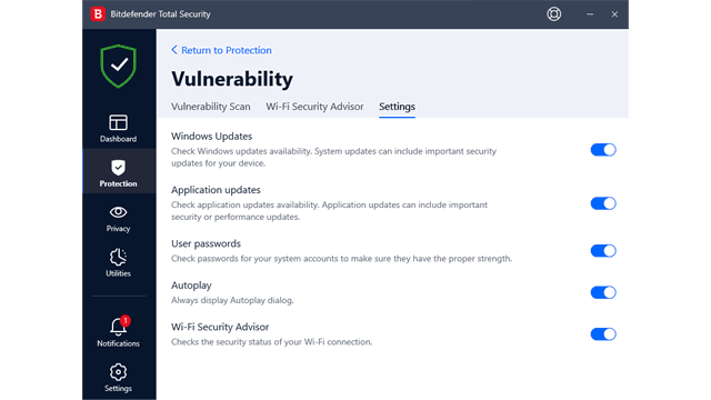 Bitdefender Vulnerability Scan review
