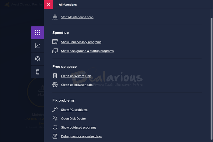 Similarities of avast cleanup with Advanced Systemcare Pro