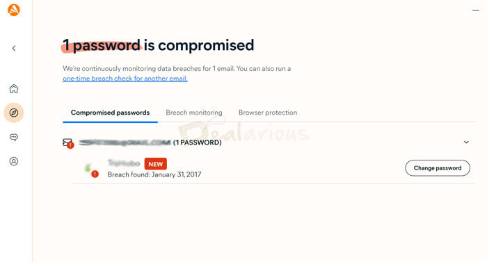 Password compromise detection