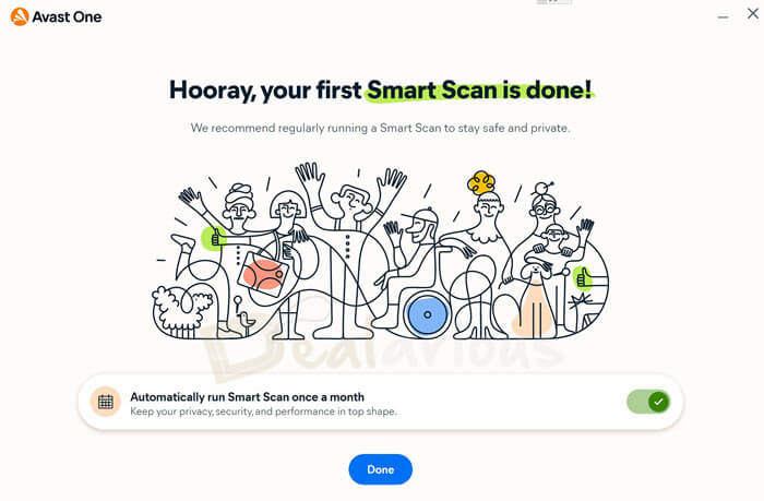 Avast One Smart Scan Complete