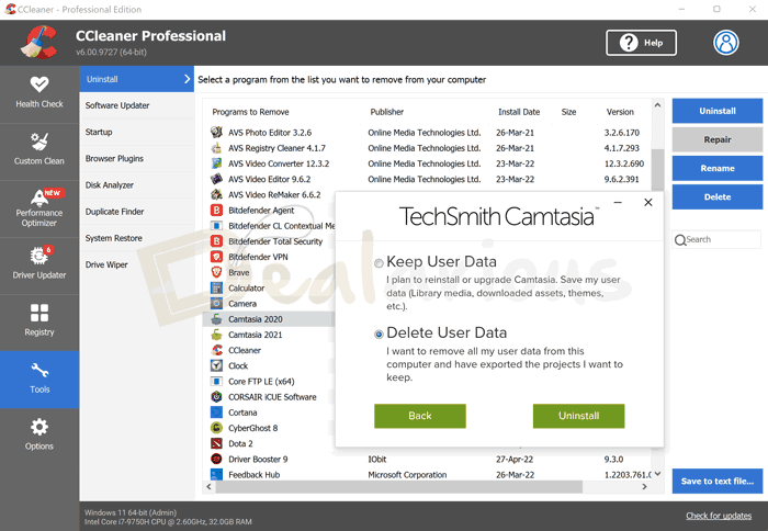 Ccleaner 6 Uninstaller