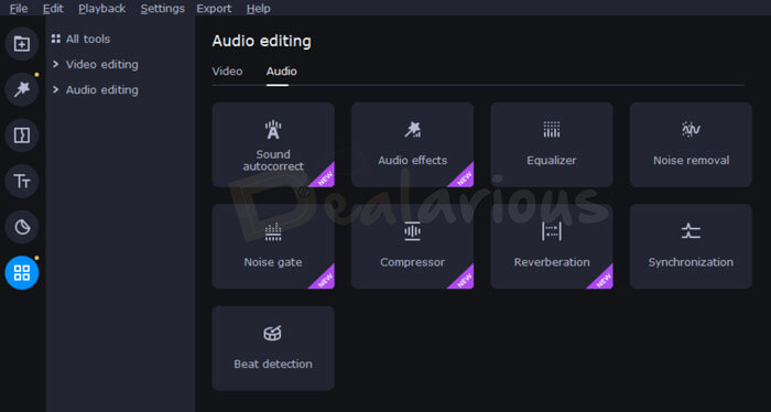 new audio editing tools in Video Editor