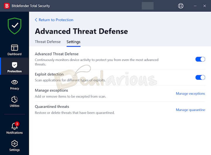 Bitdefender Advanced Threat Defense