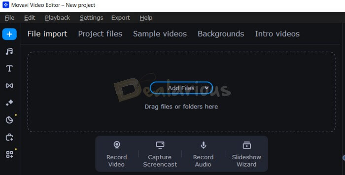 Adding your video files