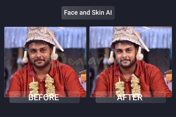 Edit portraits with Face and Skin AI tool