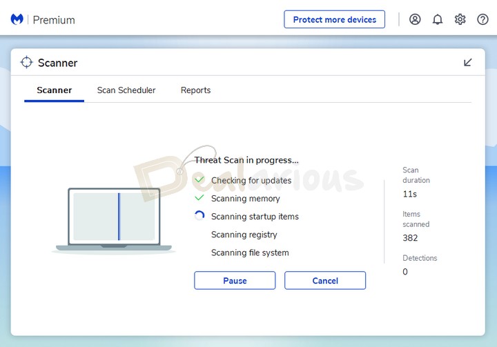 Detecting threats on your system with Malwarebytes Threat Scan