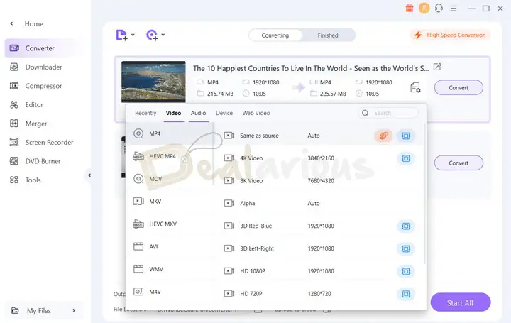 TV Video Converter  Online UniConverter ()