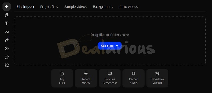 Importing files in Movavi Video Editor 2024