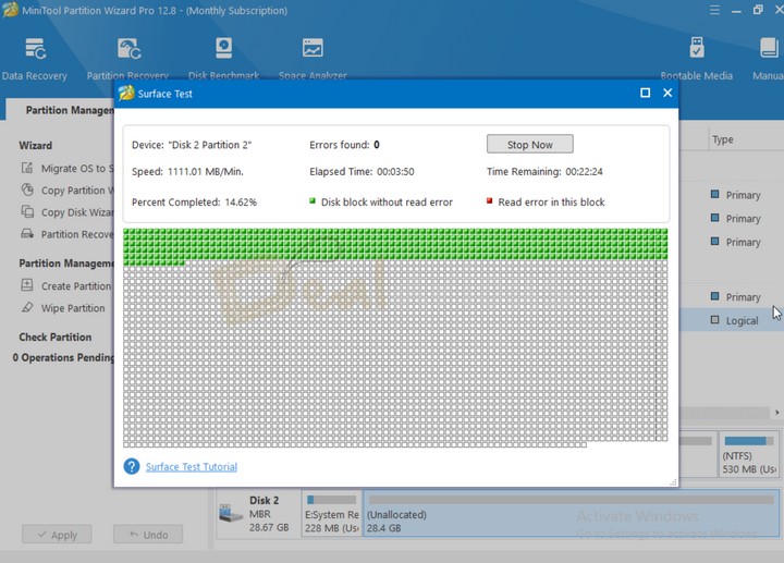 Surface Test