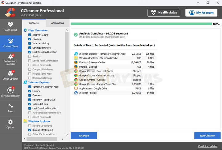 How to Custom Clean with CCleaner