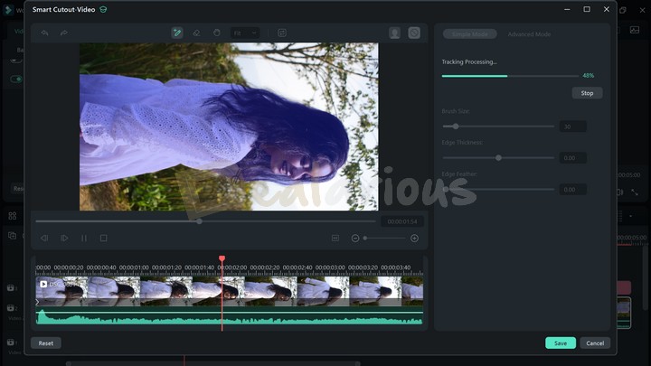 Remove unwanted objects from videos and images with AI Smart Cutout feature in Filmora