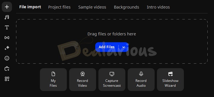 Importing files in Movavi Video Editor 2025