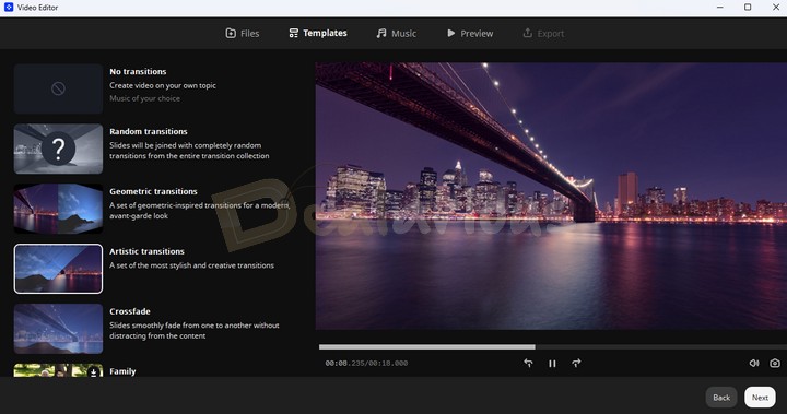 Create videos quickly with Slideshow Wizard