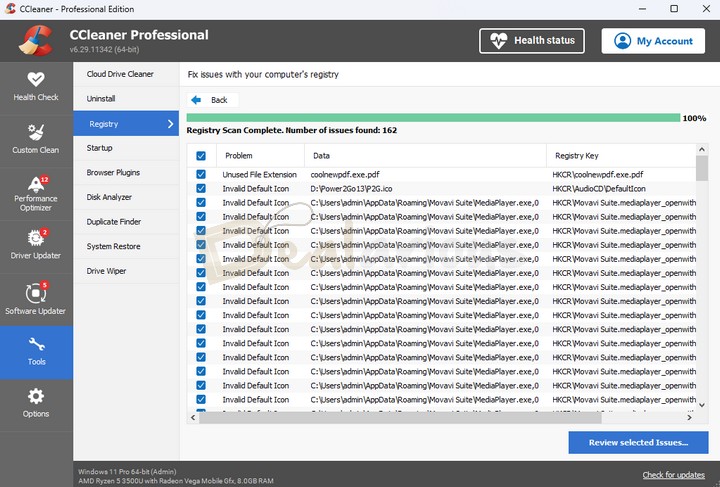 CCleaner 6 Registry Cleaner