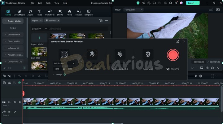 Wondershare Filmora Screen recorder & Editor