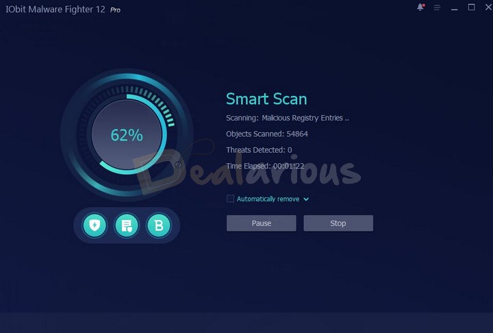 Malware Fighter Smart Scan in Progress