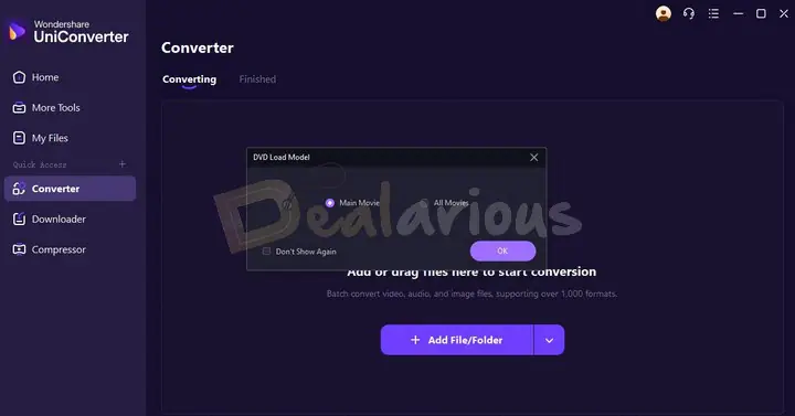Load DVD Model Load DVD contents