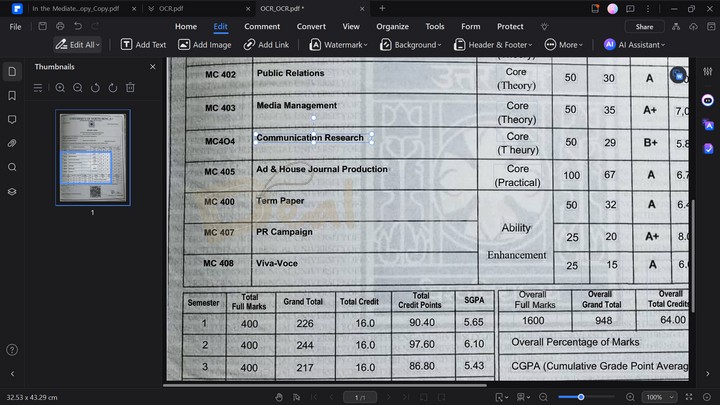 OCR PDF in Wondershare PDFelement 11