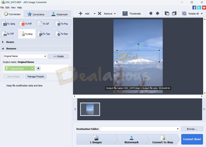 Convert Images to different formats