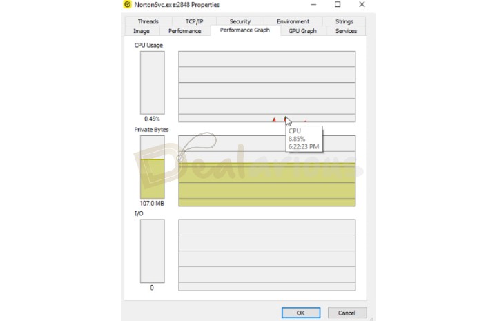 Norton Idle State CPU Consumption