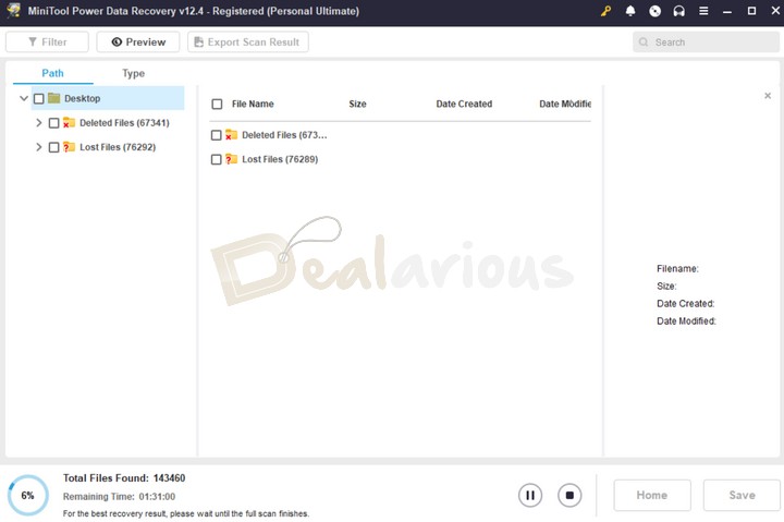 Scanning to recover lost and deleted files
