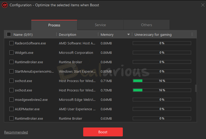 Configuring Game Boost to improve gaming performance