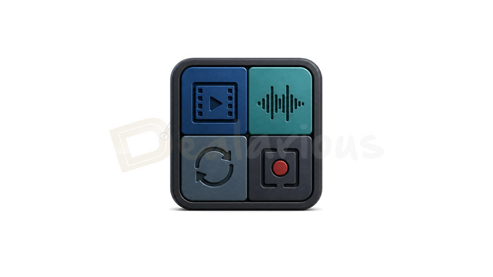 all-in-one-software-bundle Four-part media bundle with tools for video, audio, conversion, and screen recording.
