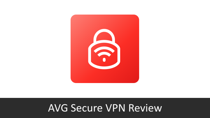 AVG Secure VPN Review AVG Secure VPN logo with the review title beneath it.