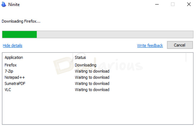 ninite-software-installation-progress Ninite downloading and installing selected software applications